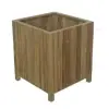 Artikelbild 2 des Artikels “Pflanzgefäß aus Holz, kubische Form, aus Teakholz. Ca. 54 cm “